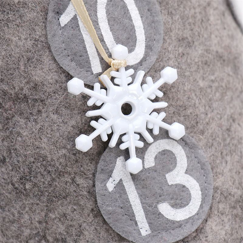 Christmas gnome countdown calendar detail